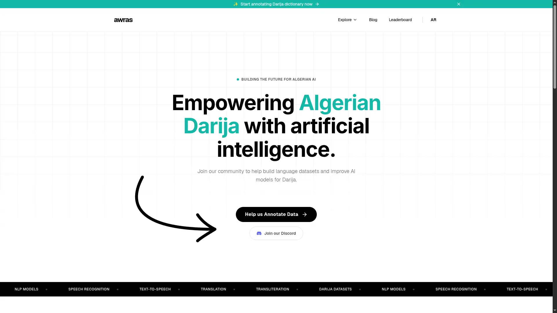 Awras Annotation Platform preview